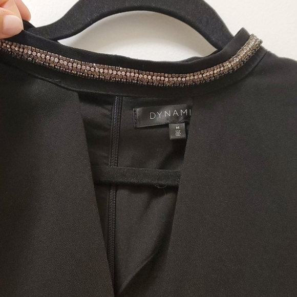 Dynamite V Neckline Dress with Rhinestones - Picture 7 of 16